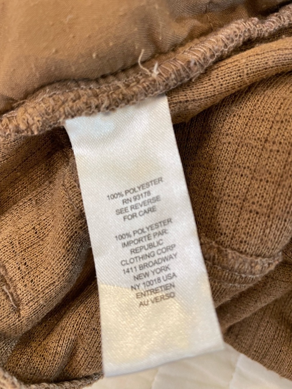 Industry Corduroy Like Pants.  Wide Leg Size 8 Light Brown - Picture 9 of 10
